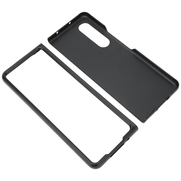 Fodral för vikbar mobiltelefon, fullständigt skydd för Galaxy Z Fold 3, kolfiberstruktur, svart