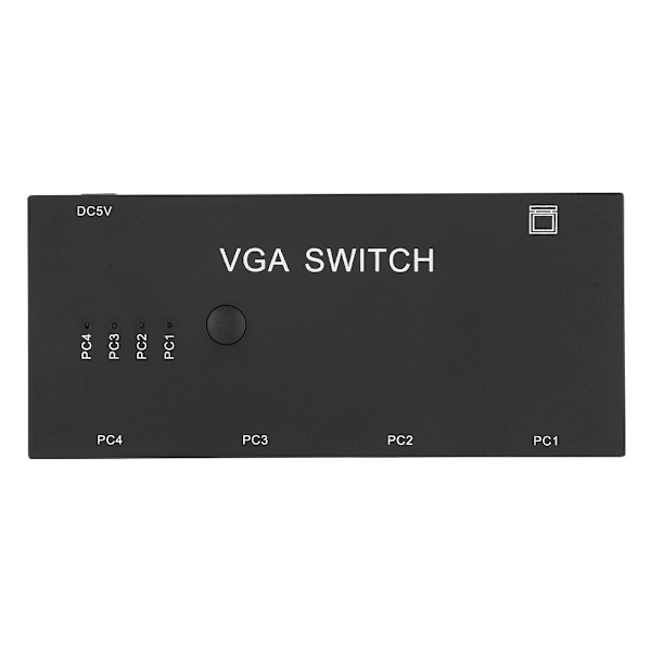 VGA-splitter 4-i-1-ud videokonverter switcher computer tilbehør 1920 x 1080 til HD-skærm