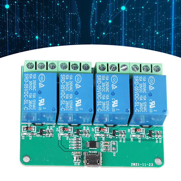 DC 36V HID USB ohjauskytkin relemoduulin asema vapaa tietokoneen PC-ohjausrelemoduulin laajennuskortti