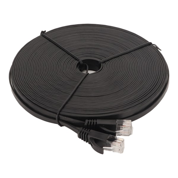 Gigabit nätverkskabel 66ft längd 1000Mbps RJ45-port CAT6 nätverkskabel Ethernet-kabel för routrar bärbara datorer svart