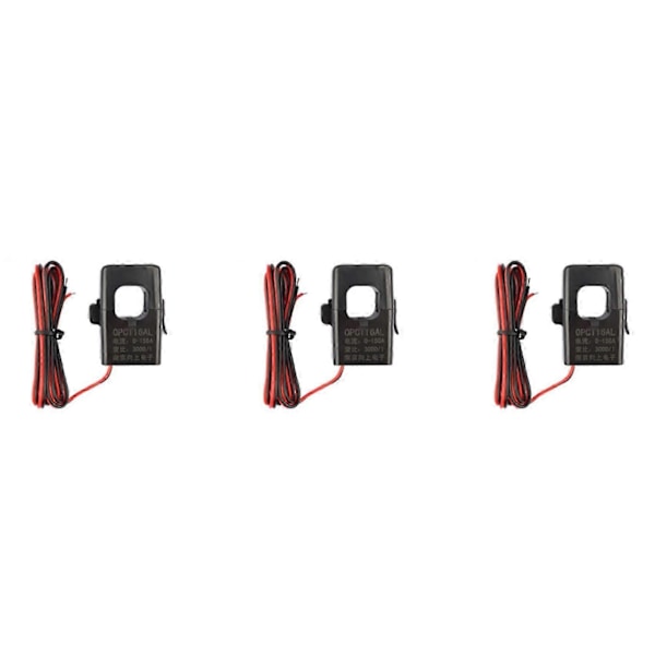 3X Högfrekvent Delad Kärnströmtransformator Kompatibel med OPCT16AL 3000/1 AC CT Clamp-on Strömtransformator
