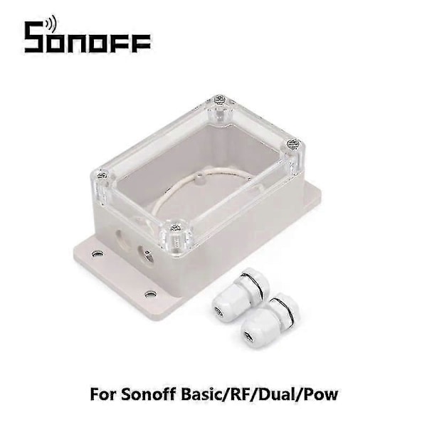 Sonoff Ip66 Vandtæt Samledåse Vandtæt Kabinet Vandafvisende Skal Til Sonoff Basic/rf/dual/pow Til Juletræslys Zekai