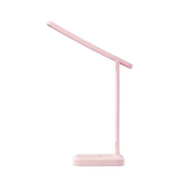 LED sammenleggbar bordlampe USB-lading Øyebeskyttelse Skrivebordslampe Touch Control for kontor på soverommet StudySakura Pink (Oppladbar)