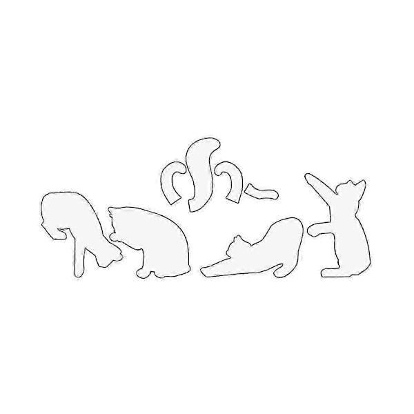 Skæreskabeloner DIY Scrapbooking Prægning Papir Stempler Håndværk Skabelon Form Stencils Skabelon 10 Inc