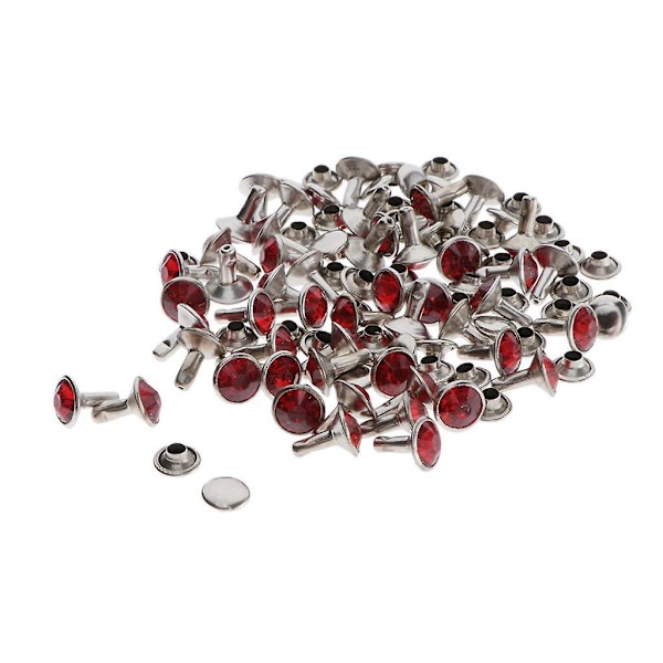 2 x 50 kpl Nappikiinnikkeet Niitit Nahkatyö Vaatetustarvikkeille 7mm--