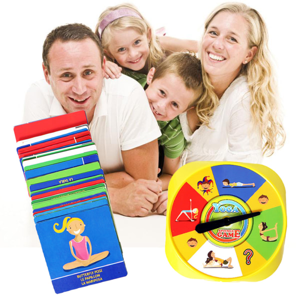 Spillfleksibilitet Balanser familiebrettspill med 54 stk kort for samhandling med foreldre