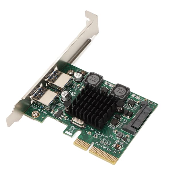 USB3.2 Udvidelseskort 2 Porte Høj Hastighed 10Gbps ASM3142 Chip USB Udvidelseskort til Win Xp til Win7 til Win8 til Win10