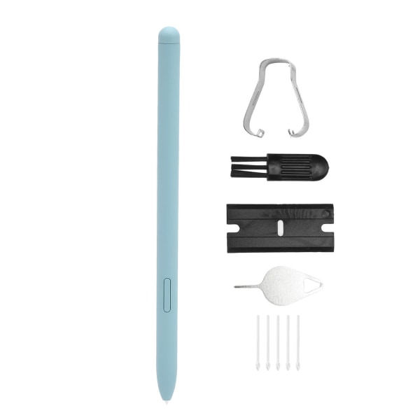 För Tab S6 Lite Stylus Mycket känslig Exakt storlek Slitstark smart plastpenna med 5 spetsar för SM P610 SM P615 Tablet Blå