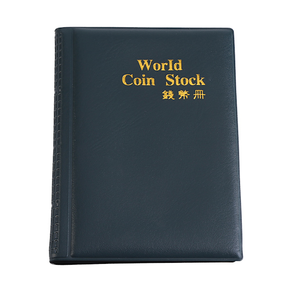 Nya 120 fickor 10 sidor World Coin Storage Folder Album Pengar Insamlingshållare Bok Grön