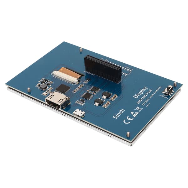 5 tums TFT LCD-skärm HD Multimedia Interface-kompatibel bildskärm pekskärm för Raspberry Pi 4B 3B+ 3B 2B+ BB