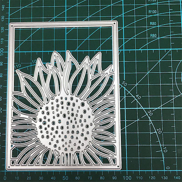 Metall Solrosram för Stansklippning - DIY Scrapbooking Verktyg