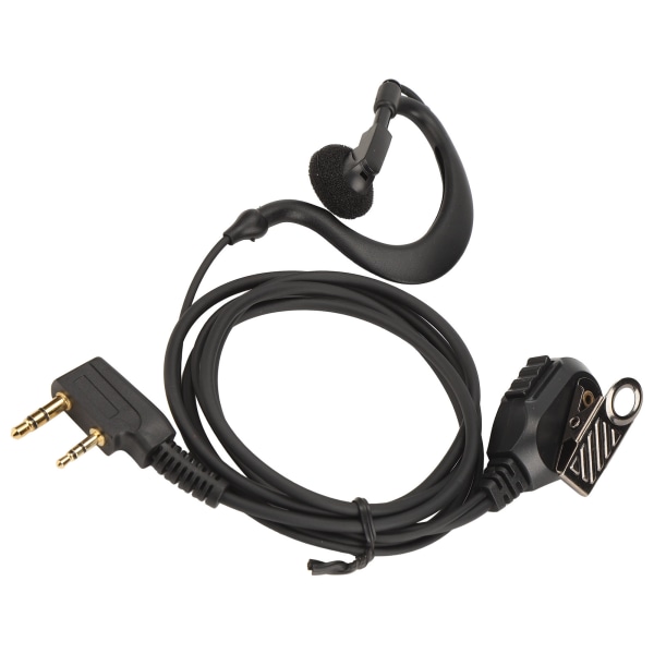 Tovejs radio øresnegl Universal K Head 2 Pin galvanisering Walkie Talkie Headset med mikrofon 10 stk sæt