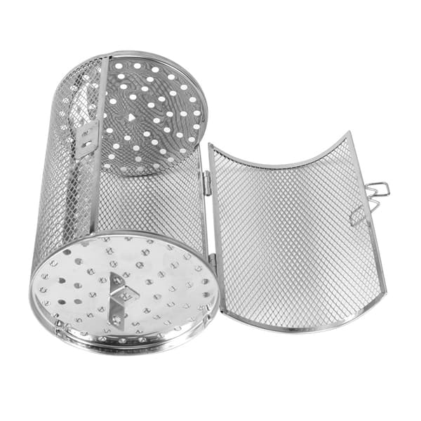 12*18cm Bagekurv i rustfrit stål til ovn, ristning, bagning, roterende nødder, bønner, jordnødder, BBQ grill