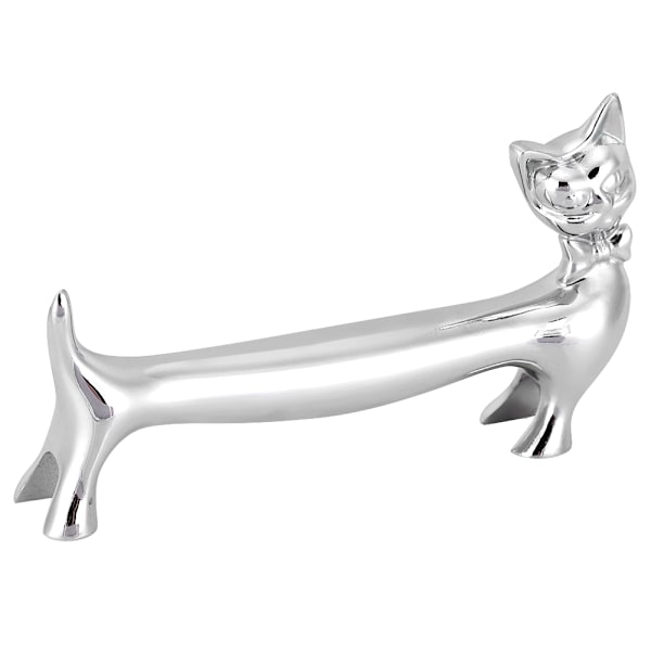 Kattemønstret holdbart køkkenbord bestikholder stand bord dekorativt ornament