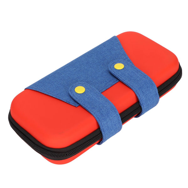 Til Switch Lite bæretaske EVA rejsetaske til spillekonsol tilbehør med dobbelt lynlåsrum Rød Blå Til Switch Lite