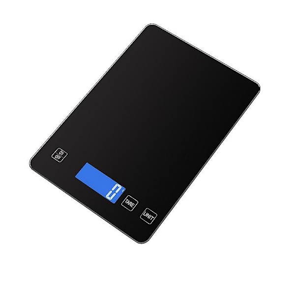 Digitaalinen keittiövaaka 33lb 15kg Vedenkestävä Karkaistu Lasinen Tarkka 1g 0.1oz Jakauma USB Ladattava