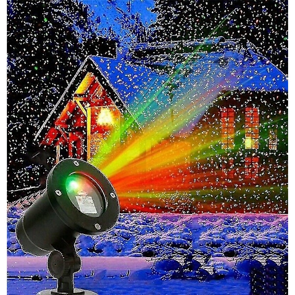 Jul LED Projektor Utomhus Landskap Scen Jul Lampa