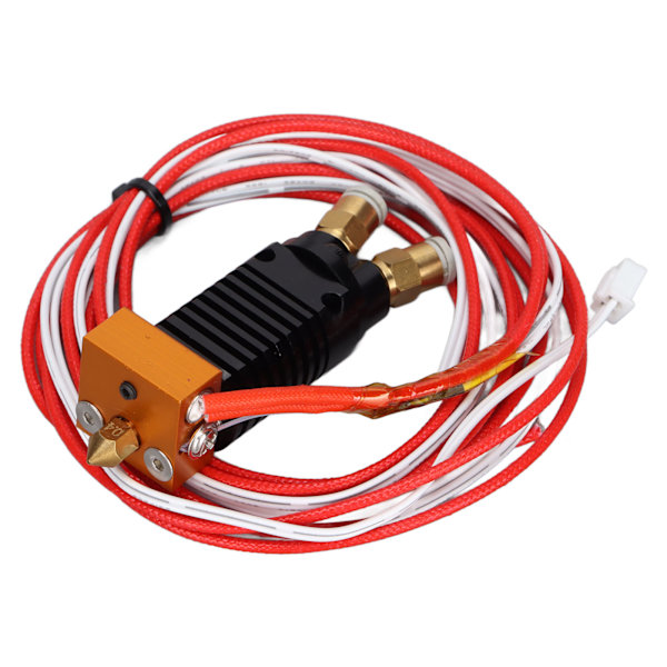 3D-skrivertilbehør 2 i 1 1,75 mm 2-farget metallvarmespredningseffekt Hot End Kit