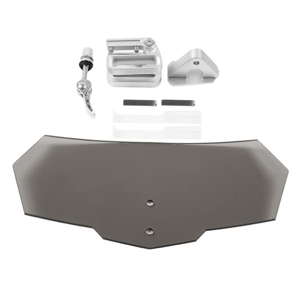 Universal Motorsykkel Styrestang Aluminium Legering Styredemper Stabilisator Sikkerhetskontroll (Sølv)