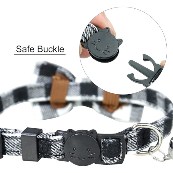 Söt Katt Halsband Fluga, Svart