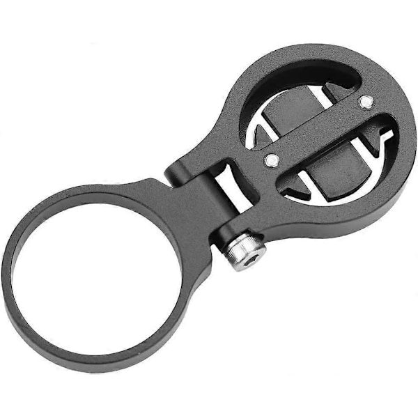 Cykelkilometerräknarförlängning, Förlängningsfäste för kilometerräknare i aluminiumlegering för mountainbike och landsvägscykel (för Garmin-Svart)