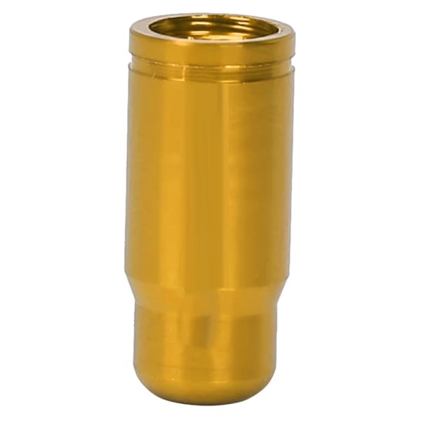 50 st. anodiserade cykeldäck Presta luftventil dammskydd i aluminiumlegering (guld)