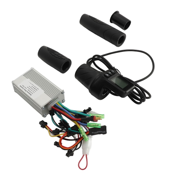 36V 48V 350W 13A Elektrisk cykelkontroller med LCD-display 128DX Halvvrid Gasreglage för cykel