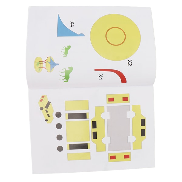 3D-skrivarritpapper, färgglatt, 20 ark, 40 mönster, tjockt papper, 3D-pennmallar för barn, familjesamarbete