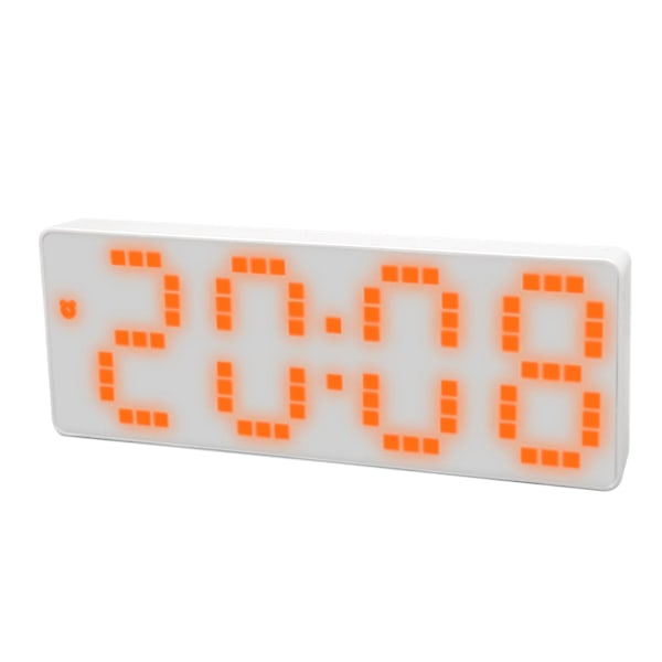 Digital väckarklocka 3 nivåer Ljusstyrka Orange Antal Desktop LED elektronisk klocka med Temp Display för kontor i sovrummet