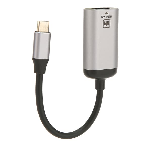 USB C til RJ45-adapter 1000 Mbps højhastigheds Plug and Play metalskal LAN til USB C-adapter til bærbar computer tablet telefon