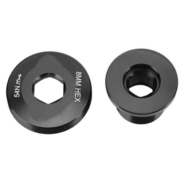 Sykkelkrankarm-festerbolt M18 M30 Legering Sykkelkrank-skruer for landeveissykkel Svart
