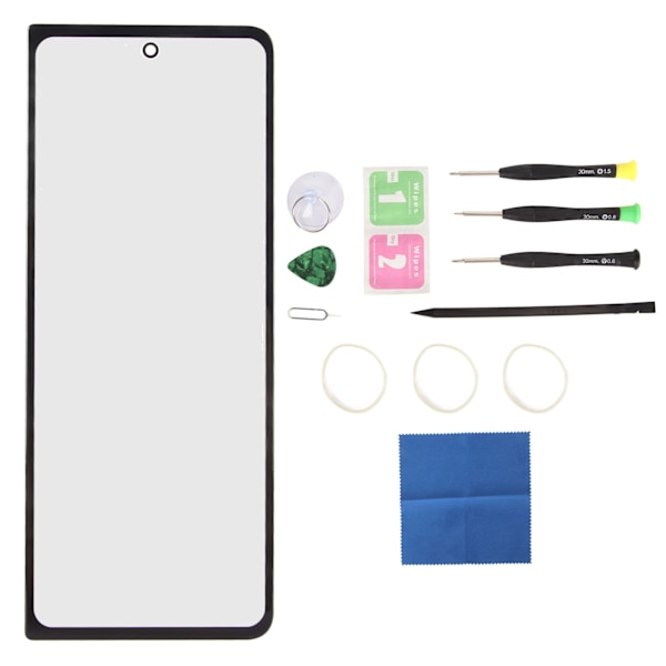 Screen Replacement Front Outer Lens Glass Screen Replacement Repair Kit with Repair Tools OCA Glue for Samsung Galaxy Z Fold 4 5G F936