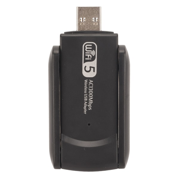1300M USB WiFi-adapter 2.4G 5.8G USB3.0-grensesnitt Plug and Play WiFi-adapter med doble antenner for nettbrett bærbare datamaskiner