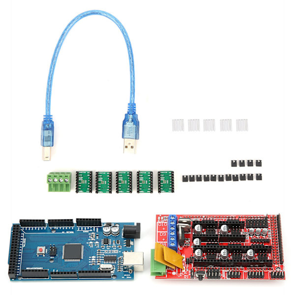 3D-printertilbehør LCD-kontrolkort A4988-modul aluminiumblokterminal gør det selv-driver