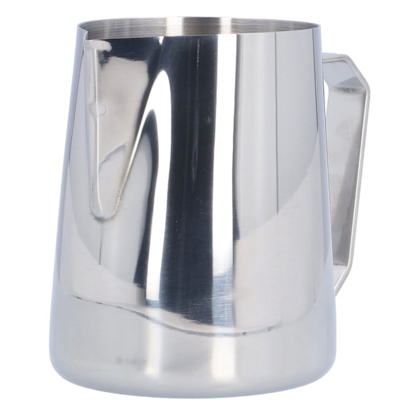 Melkeskummer i rustfritt stål 600 ml, dampet melkeskummer for melkeskummer Latte Art (600 ml (med logo))