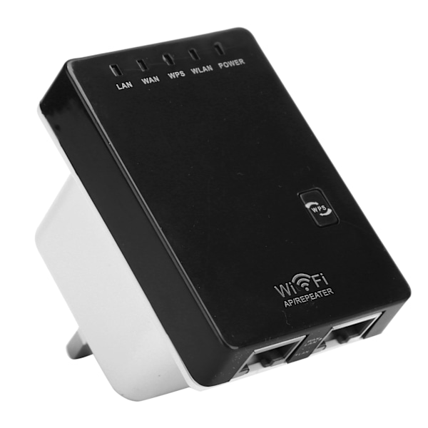 Langaton verkkorouteri Wifi Single Boost Repeater SSID Vahvistin 300mbps 100-240VUK Pistoke