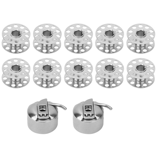 10 st symaskiner metall 2 st symaskiner spole fall för gamla hushållsmaskiner