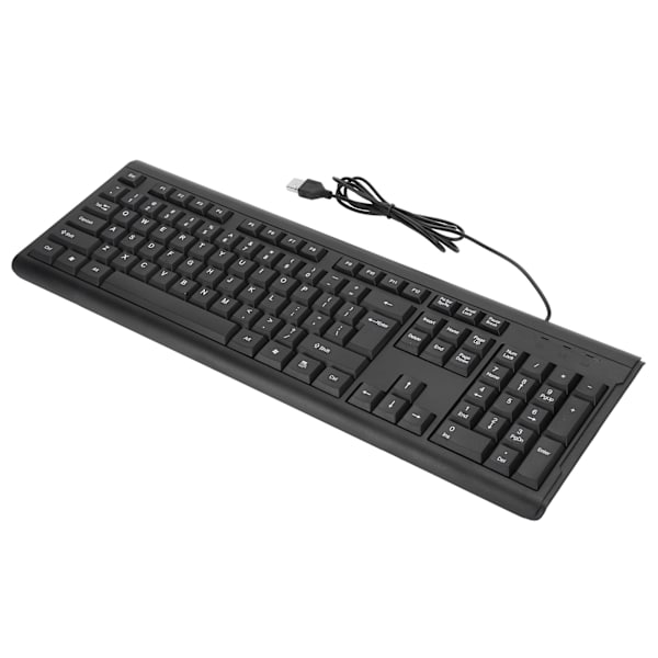 USB kablet tastatur 104 taster Silent Business Mute Keyboard PC Bærbar datamaskin T15