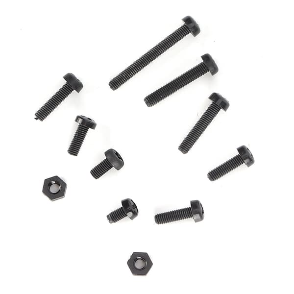 160 st Plast Skruv Mutter Set Nylon Krysskruv Hex Mutter Fästelement Hårdvara Verktyg M3