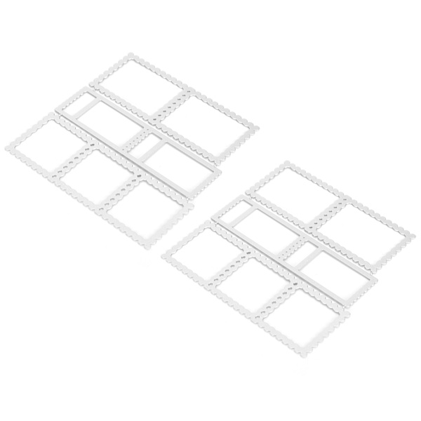 2 stk metal skæreform Stempelramme DIY scrapbog prægning papirkort skabelon