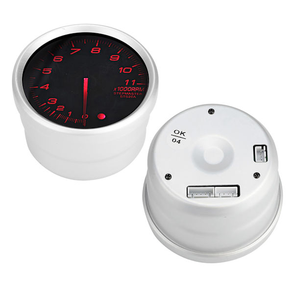12 V 80mm 3,75 tum varvräknare modifierad LED 11000 RPM hastighetsmätare kit rött ljus