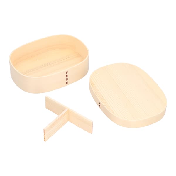 1200ml Matlåda i Trä Bento Lunchbox Matbehållare för Barn för Kontor Camping Picknick Resor