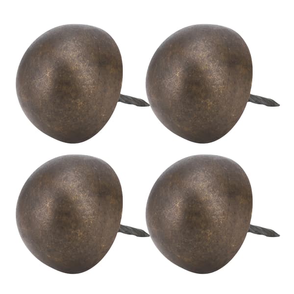 4 stk møbelspiker med rundt hode, antikk messing, dekorative sofa- og møbeltilbehør 3cm-6cm4cm bronse