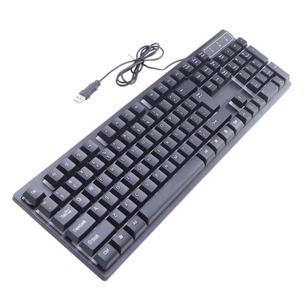 Tastatur Farverigt Lys Stabilt 104 taster Suspenderet Keycap Kablet Mekanisk Gaming Keyboard