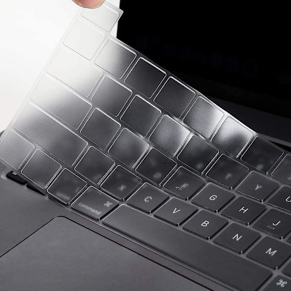 Tangentbordsskydd Kompatibelt för 2019 Macbook Pro 16 Tum Touch Bar (modell A2141), Qwerty Eu-layout, Klar Tpu