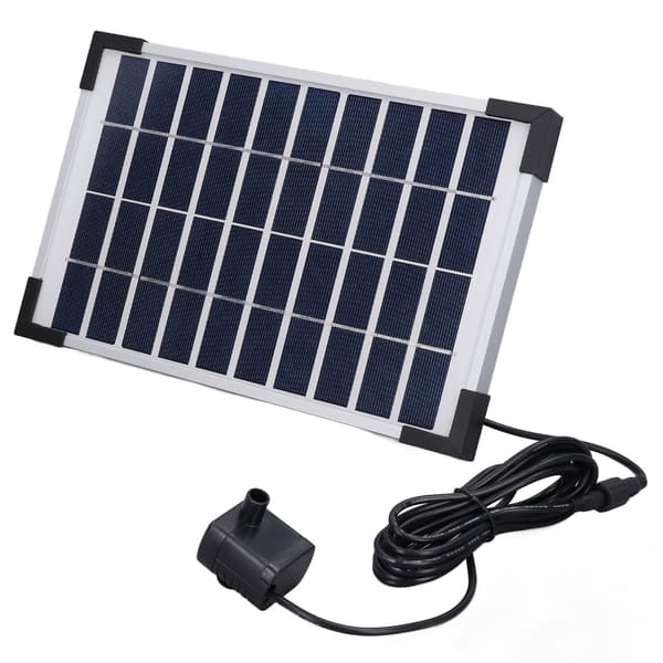 10V 5W Solar Springvandssæt Flydende Solar Springvand Vandpumpe Sæt til Haver, Pools, Akvarier