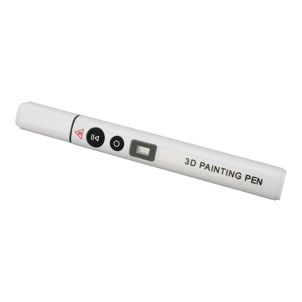 Smart Højtemperatur 3D-printerpen Ergonomisk LCD-skærm 3D-printerpen til PLA ABS Hvid