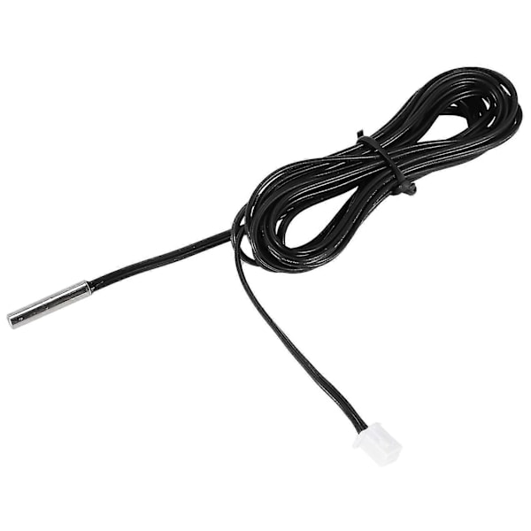 2 m NTC termistor temperatursensor vattentät sond kabel 10 K 1% 3950 svart