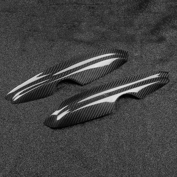 2 st. strålkastarögonbryn i kolfiber, passande för Golf 4 MK4 IV 1999-2004