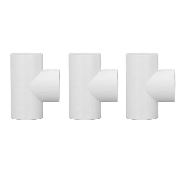 12 stk. PVC T-rørfittings Plast Equal Diameter Samlinger Adapter Vandforsyning Boligforbedring 20 mm ID